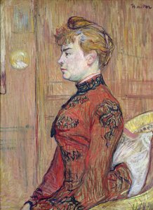 Estudio de retrato de una mujer de perfil, 1890